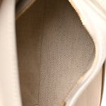 Calfskin Mini Puzzle Edge Bag Soft White Paper Craft