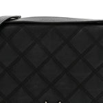 Lambskin Quilted Small Becky Chain Bag Black