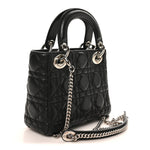 Lambskin Cannage Mini Lady Dior Black