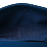 Calfskin Quilted Medium Boy Top Handle Flap Blue