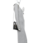 Patent Cannage Mini Lady Dior Black