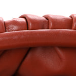 Smooth Butter Calf The Pouch Oversized Clutch Rust