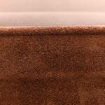 Suede Matelasse Quilted Chain Shoulder Bag Brown