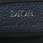 Oblique Mens Saddle Bag Black Blue