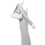 Grained Calfskin Embossed Star Small Sofia Tote Chalk