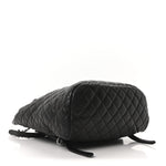 Calfskin Quilted Large Urban Spirit Backpack Black