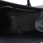 Matte Grained Calfskin Margaux Shoulder 12 Marine
