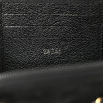 Suede Mini Bamboo Handle Bag Black