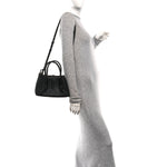 Calfskin Intrecciato Small Pinacoteca Tote Black Fondant
