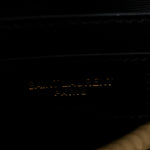 Calfskin Y Quilted Monogram Small Loulou Chain Satchel Black