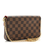 Damier Ebene Pochette Felicie Chain Wallet