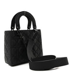 Ultra Matte Calfskin Cannage Small My ABCDior Lady Dior Black