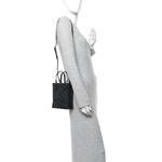 Denim Cuoio Harness GG Monogram Mini Ophidia Tote Bag Black Medium Grey