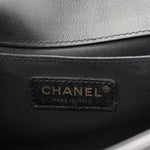 Calfskin Quilted Medium Boy Flap Black