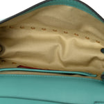 Vitello Small Rockstud Flap Saddle Bag Colibri