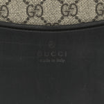 GG Supreme Monogram Four Wheel Suitcase Black