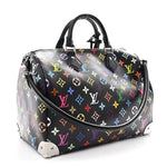 LV X TM Monogram Multicolor Speedy Soft 30 Black