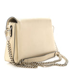 Dollar Calfskin Interlocking G Crossbody Bag Mystic White