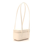Shiny Caviar Preppy Coco Long Vanity With Strap White