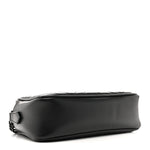 Calfskin Matelasse Monochrome Small GG Marmont Chain Shoulder Bag Black