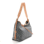 Monogram Denim CarryAll MM Washed Grey