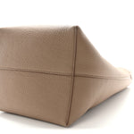 Grained Calfskin Medium N/S Park Tote Dark Taupe