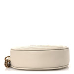 Grain De Poudre Matelasse Chevron Quilted Round Vinyle Camera Bag Crema Soft