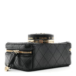Lambskin Quilted Coco Click Bag Black