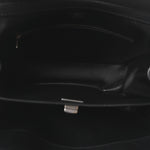 Grained Calfskin Small Rodeo Top Handle Handbag Black