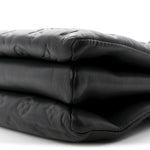 Lambskin Embossed Monogram Coussin MM Black