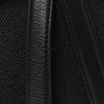 Grained Calfskin Saddle Bag Black
