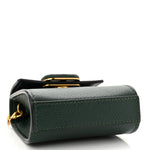 Calfskin Micro VSling Top Handle Shoulder Bag  Green