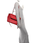 Grained Calfskin Mini Belt Bag Coquelicot