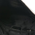 Techno Canvas Selleria Calfskin Web Small Flat Messenger Bag Black
