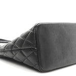 Caviar Quilted Medallion Tote Black