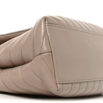 Calfskin Y Quilted Monogram Medium Loulou Chain Satchel Dark Beige