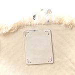 Nappa Intrecciato Canvas Fringe Maltinto Tote White