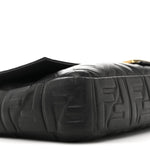 Nappa FF 1974 Embossed Large Baguette Black