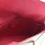 Monogram Pochette Felicie Chain Wallet Fuchsia