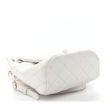 Caviar Quilted Mini Urban Spirit Backpack White
