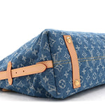 Monogram Denim CarryAll MM Blue