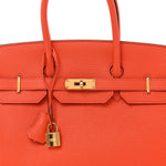 Togo BIRKIN 35 Orange Poppy