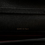 Caviar Quilted Business Affinity Clutch With Chain Black