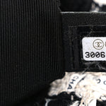 Tweed Quilted Large Chanel 19 Flap Black Ecru White