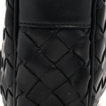Calfskin Intrecciato Small Camera Bag Navy