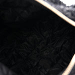 Tweed Coco Beach Barrel Shoulder Bag Black