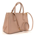 Saffiano Small Galleria Double Zip Tote Cammeo
