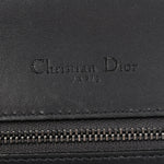 Metallic Patent Micro-Cannage Medium Diorama Flap Bag Onyx Black