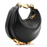Vitello Grace Matte Nano Fendigraphy Hobo Charm Black