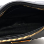 Soft Calfskin Arque Shoulder Bag Black
